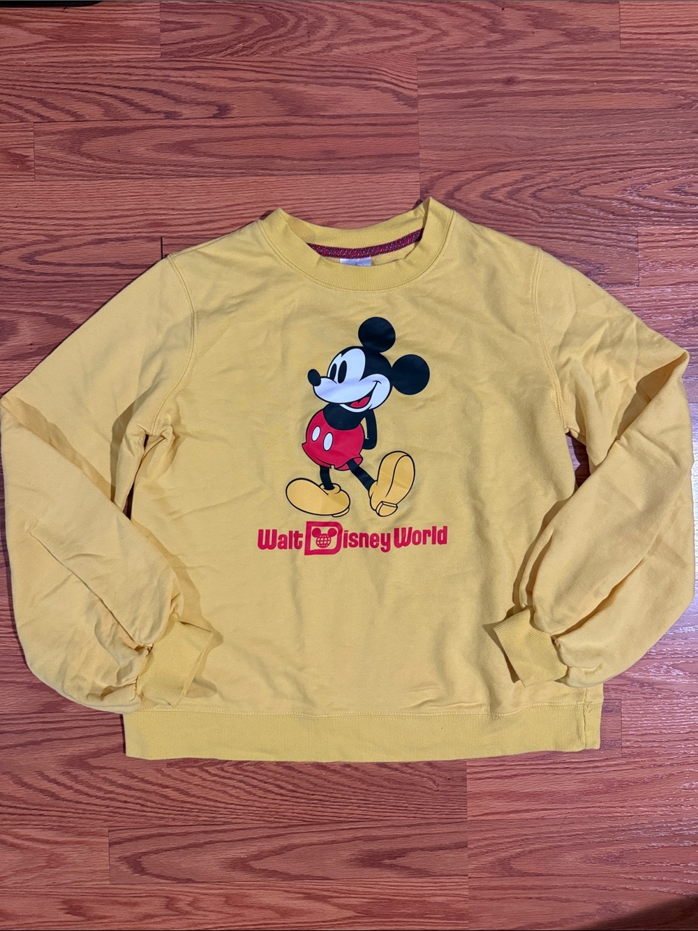 Yellow Walt Disney World Mickey Crewneck Sweatshirt